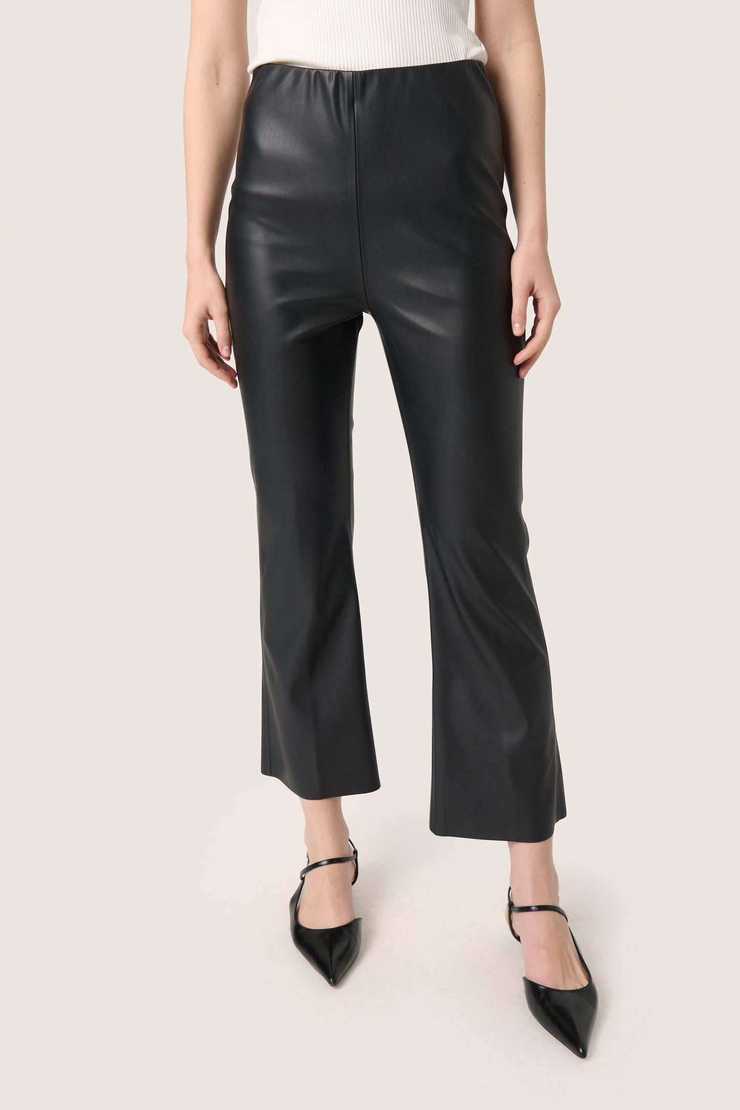 SLKaylee PU Kickflare Pants - Soaked in Luxury