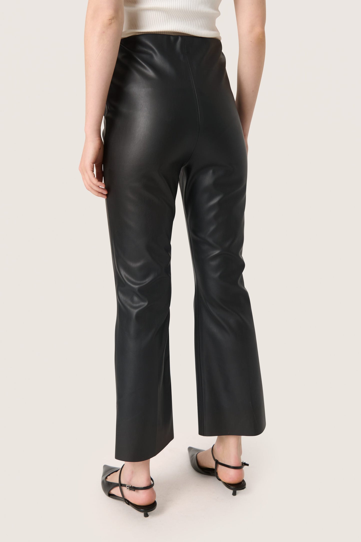 SLKaylee PU Kickflare Pants - Soaked in Luxury