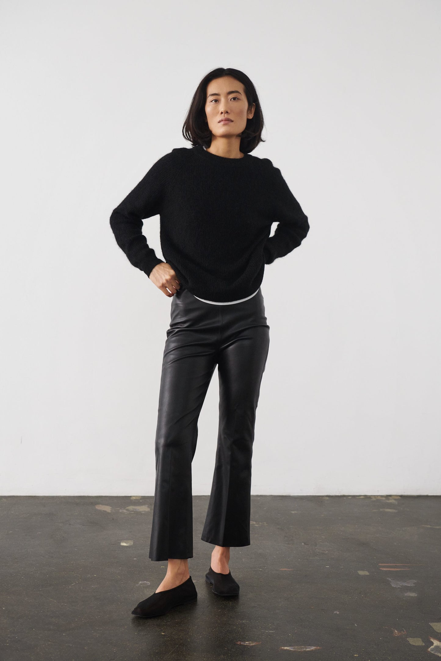 SLKaylee PU Kickflare Pants - Soaked in Luxury